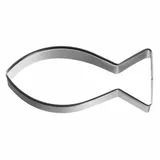 RBV Birkmann Birkmann Ausstechform Christenfisch, 7,5 cm, Edelstahl, Grau