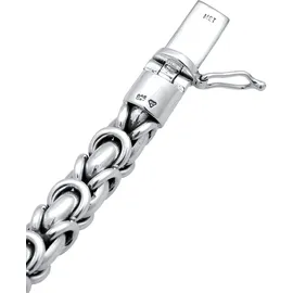 KUZZOI Herren Panzerarmband Königskette Basic 925 Silber - für Damen