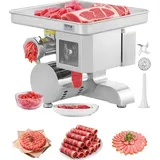 Vevor - 5 kg/Min elektrischer Fleischwolf Wurstfüller mit Klinge & Mahlplatte (5 mm), Wurstmaschine gewerblicher Fleischwolf aus Edelstahl zum