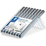 Staedtler pigment liner 308, Schwarz, Schwarz, Rund, Tinte auf Pigmentbasis, Metall, Deutschland