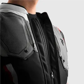 Rebelhorn Borg 2 Motorradjacke Schwarz/Grau/Rot L