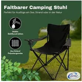 Coemo Campingstuhl 4er Set Schwarz