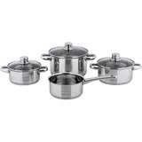 CS Kochsysteme Belm Topf-Set 4-tlg. 3 x Kochtopf + Stielkasserolle