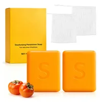 2 pcs Persimmon Soap,Persimmon Kernseife Natur, Feste Seifen