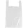 Papstar Hemdchen-Tragetaschen, HDPE 48 cm x 27 cm x 12 cm weiß 2500 Stück