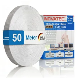 Inovatec GmbH Rollladen Gurtband Mini 14 mm grau