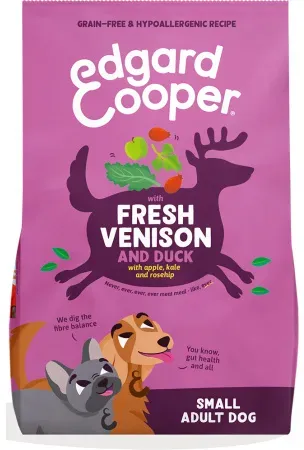 Edgard & Cooper Kroketten Für Kleine Erwachsene Hunde Frisches Wild & Ente 3kg