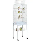 Yaheetech Vogelheim für Kanarienvögel Vogelhaus Vogelkäfig Vogelbauer 92 cm hoch