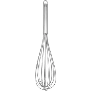 METRO Professional Schneebesen mit Haken, Edelstahl, 44 cm, 8 Drähte, silber