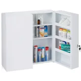 Relaxdays Medizinschrank XXL 2-türig Weiß