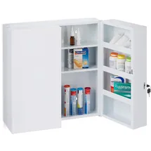 Relaxdays Medizinschrank XXL 2-türig Weiß