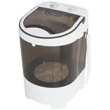 Adler EUROPE Wäscheschleuder AD 8056 Mini Waschmaschine, 4 kg Waschen, 2 kg Schleudern, kompakt Camping kleine Wohnungen weiß