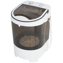 Adler EUROPE Wäscheschleuder AD 8056 Mini Waschmaschine, 4 kg Waschen, 2 kg Schleudern, kompakt Camping kleine Wohnungen weiß