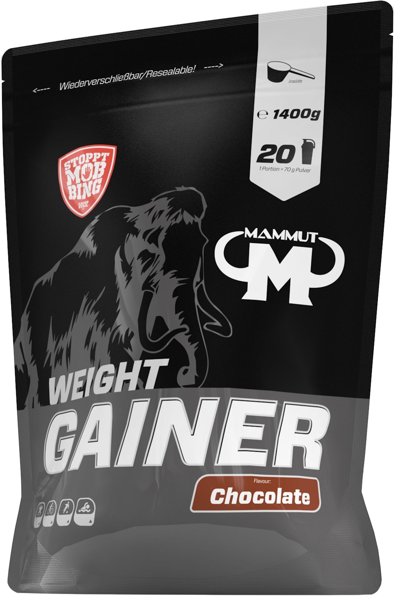 Mammut Weight Gainer Crash 5000, chocolat 1400 g Poudre