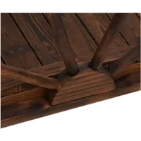 vidaXL Gartenbrücke mit Rad-Design 99 x 50 x 38 cm Braun