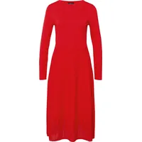 s.Oliver Midikleid Plissee-Strick Rot 46