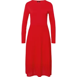 s.Oliver Midikleid Plissee-Strick Rot 46