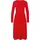 s.Oliver Midikleid Plissee-Strick Rot 46