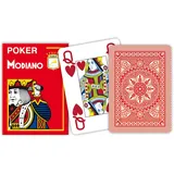 Modiano Poker 4 Jumbo Index Cristallo rot