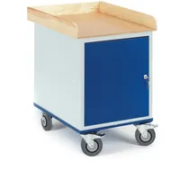 ROLLCART Roll-Stahlschrank im Buchedekor 700x490mm