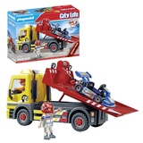 Playmobil City Life 71429 RC-Fahrzeuge Abschleppdienst, vielseitiger Abschleppwagen mit automatischem Blinklicht und Go-Kart, für spannende Rettungsmissionen, Spielzeug für Kinder ab 4 Jahren