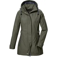 G.I.G.A. DX Damen Softshell Parka/Softshelljacke mit abzippbarer Kapuze GW 22 WMN SFTSHLL PRK, oliv, 42,
