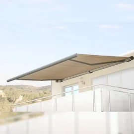 Mendler Kassettenmarkise T123 4,5 m beige