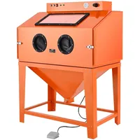 Vevor Sandstrahlkabine Stahl 435 L beige/orange
