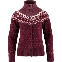 Fjällräven FJALLRAVEN F84148-356 Övik Knit Cardigan W Dark Garnet
