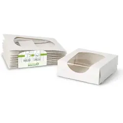 Greenbox Kartons mit Sichtfenster, recycelbar, 600 ml DFC08114 , 1 Karton = 250 Stück
