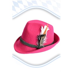 Damen Tiroler Hut pink