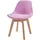 [en.casa] Kinderstuhl Elvdal 56 x 38 x 33 cm Buche rosa