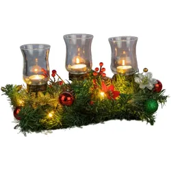 Haushalt International 6 LED Kerzenhalter 3 Kerzen Weihnachten
