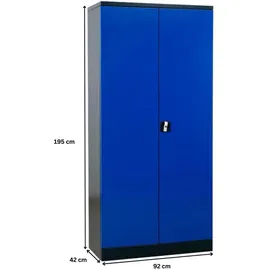 Proregal BEE Aktenschrank 195 x 92 x 42 cm blau