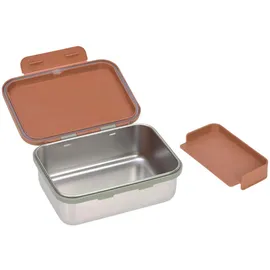 Lässig Brotdose Edelstahl Lunchbox Happy Prints caramel