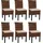 MCW Esszimmerstuhl Acireale Bananengeflecht braun 6er Set