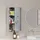 Homcom Medizinschrank Arzneischrank Erste Hilfe Schrank mit Schloss Edelstahl 30 x 18 x 50 cm