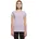 Tee Figurbetontes Baumwoll T-Shirt mit Rundhalsausschnitt kurzen Ärmeln ideal für Alltag Freizeit Veredelung Lilac S S