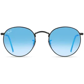 Ray-Ban Round Flash RB3447 black / blue gradient flash