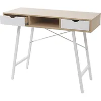 MCW Konsolentisch MCW-E92, Ablagentisch Beistelltisch, 3D-Struktur 100x40cm ~ naturbraun