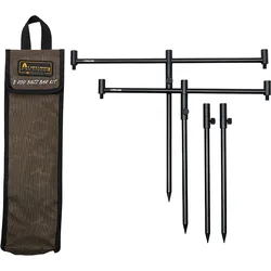 Buzz Bars mit Halterungen Prologic Avenger Buzz Bar Kit & Carrycase 3 Rod EINHEITSGRÖSSE