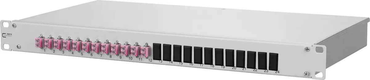 Metz Connect Spleissbox bestückt OpDATfix 12LC-D OM4