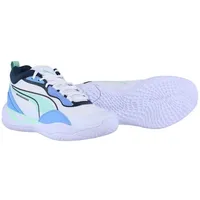 Puma Playmaker Pro Basketballschuhe Herren PUMA White Minty Burst Green weiß|grün 45 (UK 10.5)