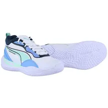 Puma Playmaker Pro Basketballschuhe Herren PUMA White Minty Burst Green weiß|grün 45 (UK 10.5)