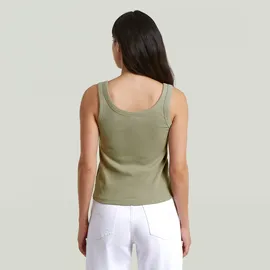 G-Star Slim Rib Tanktop Grün M