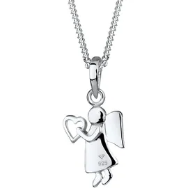 Elli Halskette Engel Herz Talisman 925 Sterling Silber 45 cm