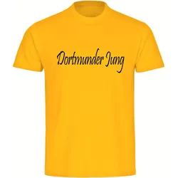 multifanshop Herren T-Shirt - Dortmund - Dortmunder Jung - Druck schwarz - Männer