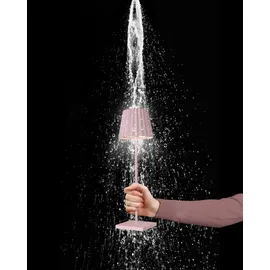 SOMPEX Dekoleuchte Aluminium 38 cm Akku spritzwassergeschützt pink