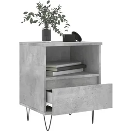 vidaXL Nachttisch Betongrau 40x35x50 cm Holzwerkstoff