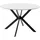 MCA Furniture Esstisch »UBATE Vierfußtisch«, (1 St.), Keramik, Metall, weiß marmoriert, dining table, 4-6 Personen weiß